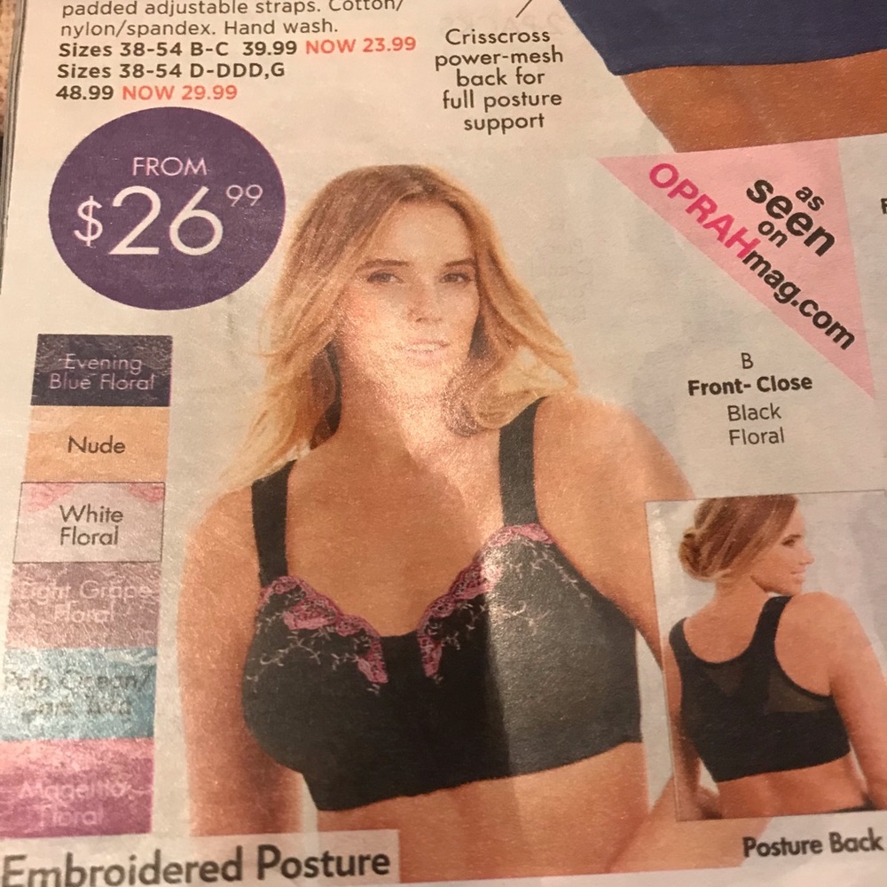 Comfort Choice Front Closure Bra 50DDD